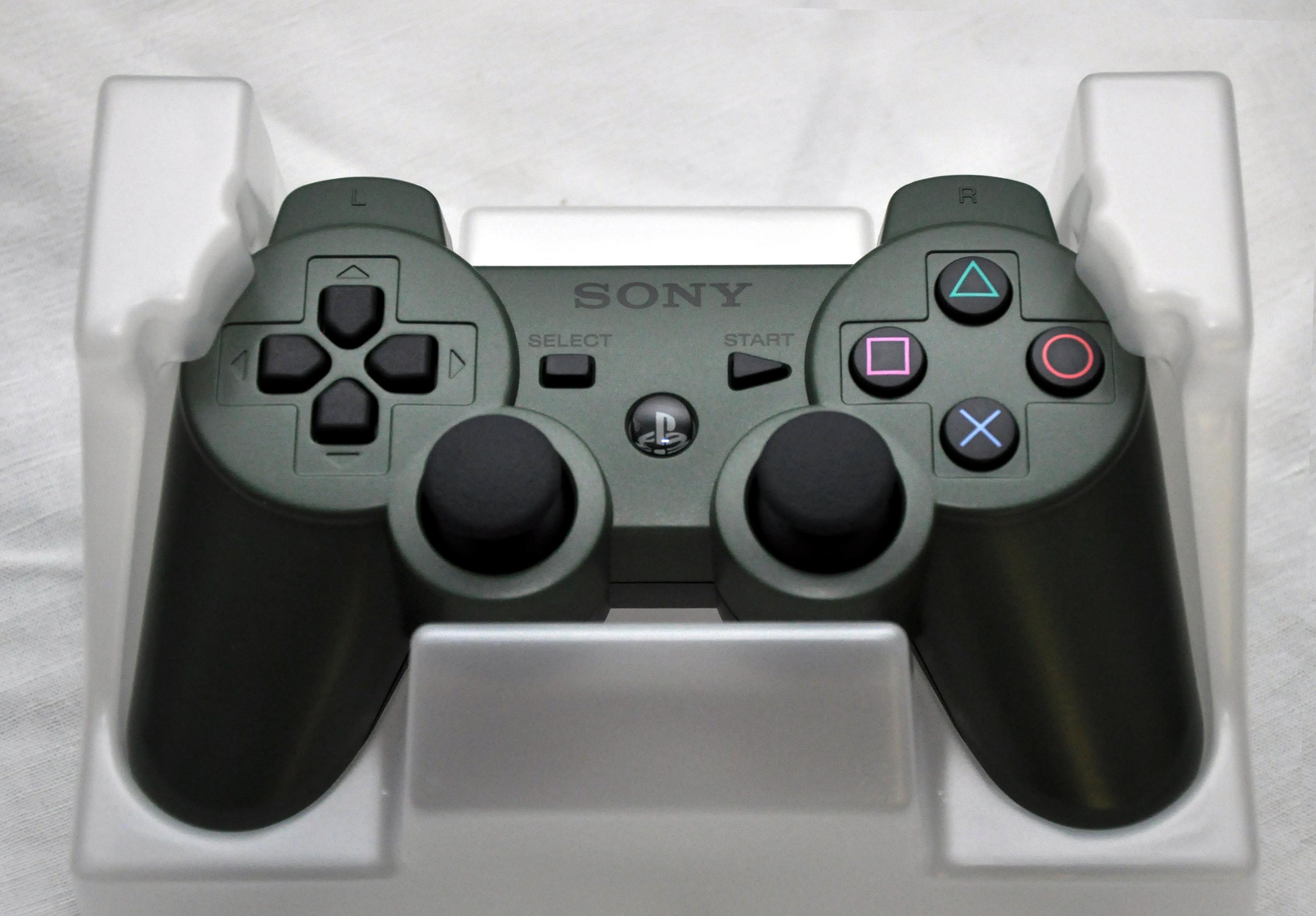 dualshock 3 sony ps3 manette kaki killzone 09