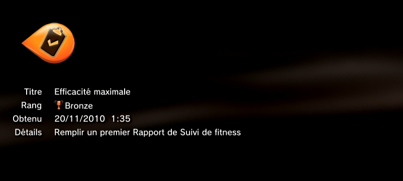 EA Sports Active 2 PS3 trophees BRONZE     19