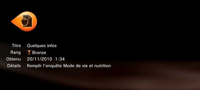EA Sports Active 2 PS3 trophees BRONZE     25