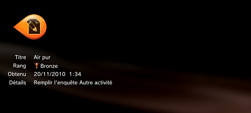 EA Sports Active 2 PS3 trophees BRONZE     26