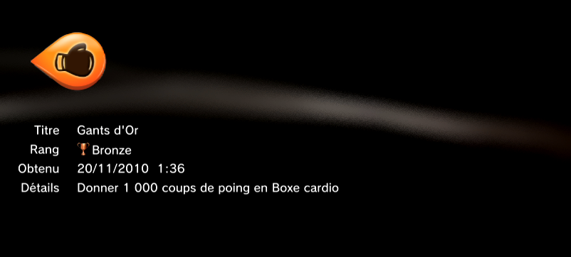 EA Sports Active 2 PS3 trophees BRONZE     2
