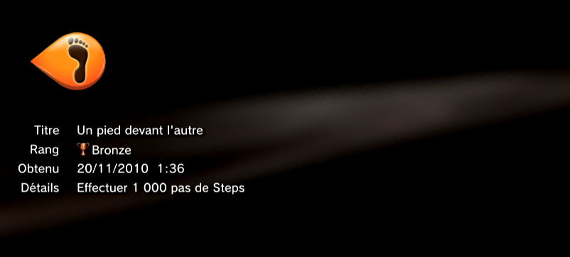 EA Sports Active 2 PS3 trophees BRONZE     7