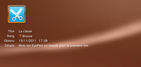 Eyepet & friends - Troph&eacute;es - BRONZE  14