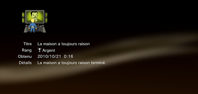 Fallout new vegas trophees ARGENT PS3 04