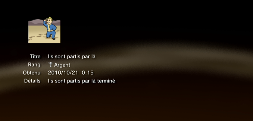 Fallout new vegas trophees ARGENT PS3 06