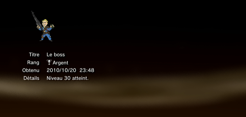 Fallout new vegas trophees ARGENT PS3 12