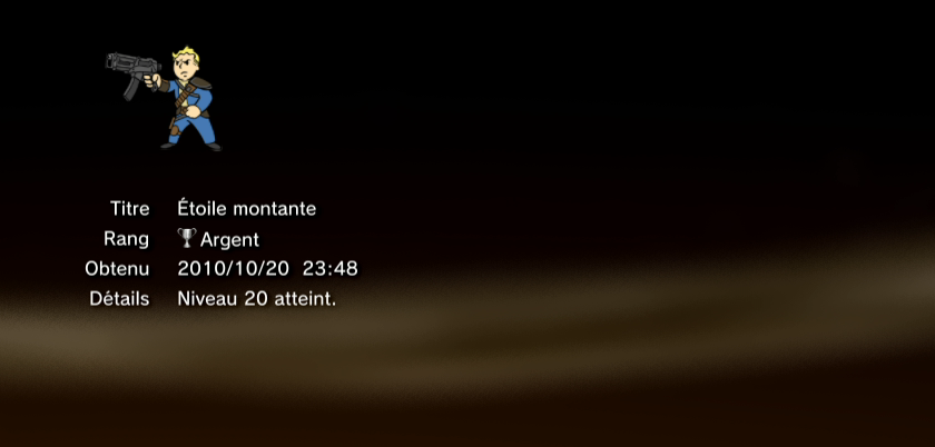 Fallout new vegas trophees ARGENT PS3 13
