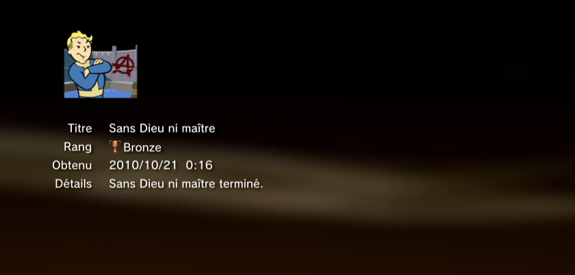 Fallout new vegas trophees BRONZE PS3 10