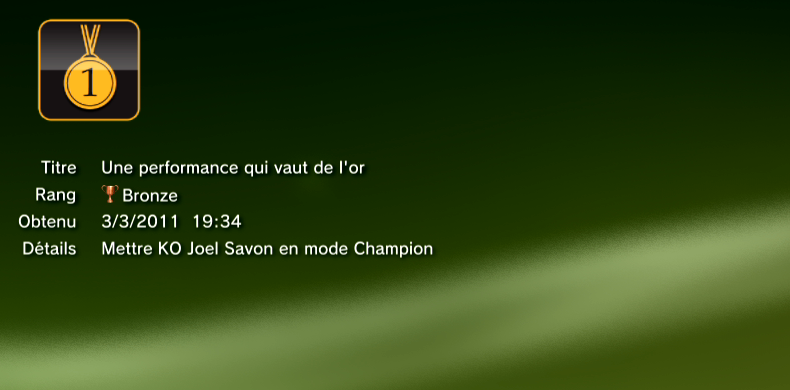 Fight Night Champion - Trophées - BRONZE - 8