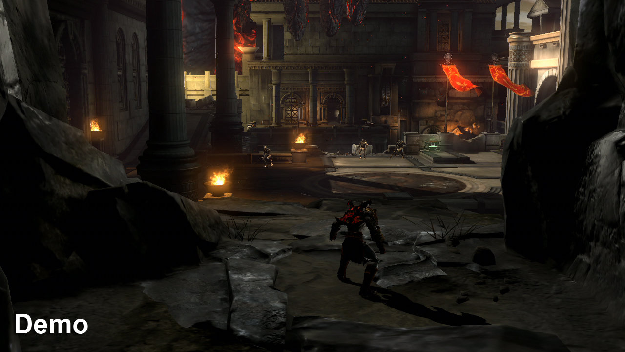 God Of War III GOWIII comparaison d&eacute;mo version finale 2