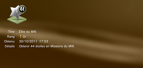 GoldenEye 007 Reloaded - Trophées - OR 01