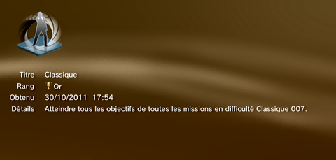 GoldenEye 007 Reloaded - Trophées - OR 02