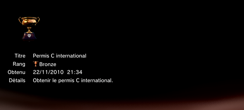 Gran Turismo 5 trophees BRONZE 09