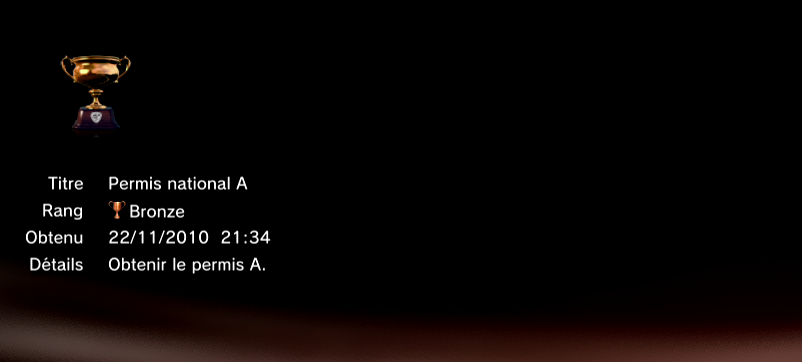 Gran Turismo 5 trophees BRONZE 10