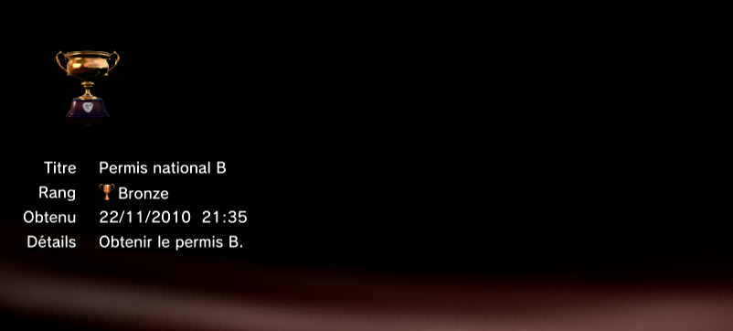 Gran Turismo 5 trophees BRONZE 11