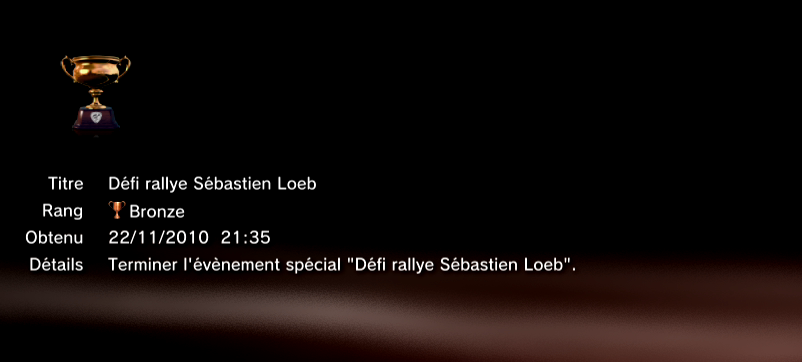 Gran Turismo 5 trophees BRONZE 12