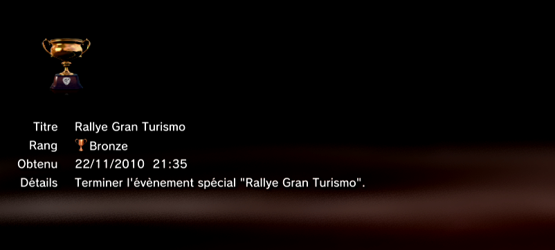 Gran Turismo 5 trophees BRONZE 14
