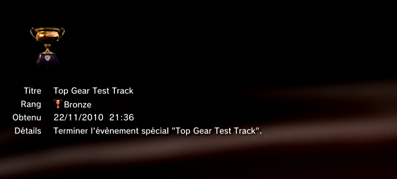 Gran Turismo 5 trophees BRONZE 16