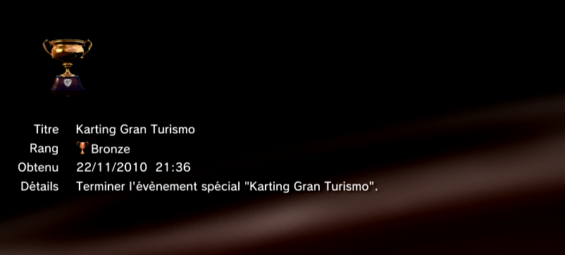 Gran Turismo 5 trophees BRONZE 18
