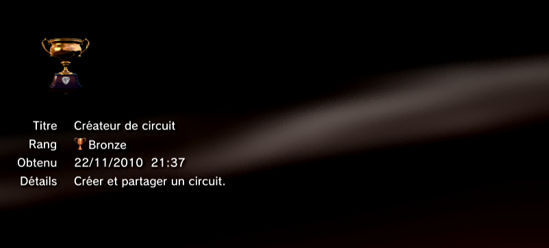 Gran Turismo 5 trophees BRONZE 22