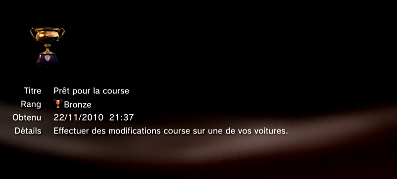 Gran Turismo 5 trophees BRONZE 24