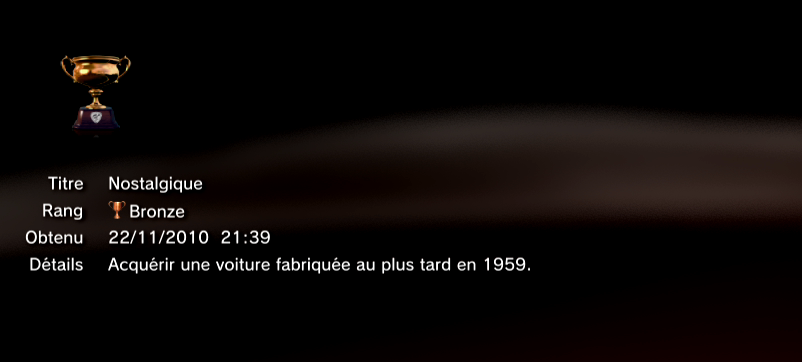 Gran Turismo 5 trophees BRONZE 31