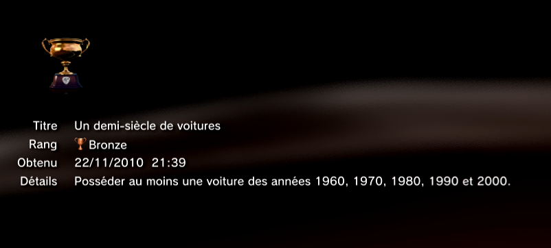 Gran Turismo 5 trophees BRONZE 32