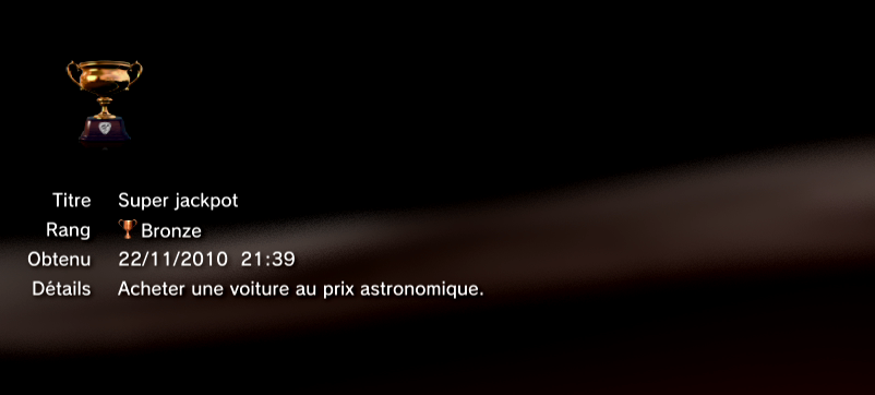 Gran Turismo 5 trophees BRONZE 34