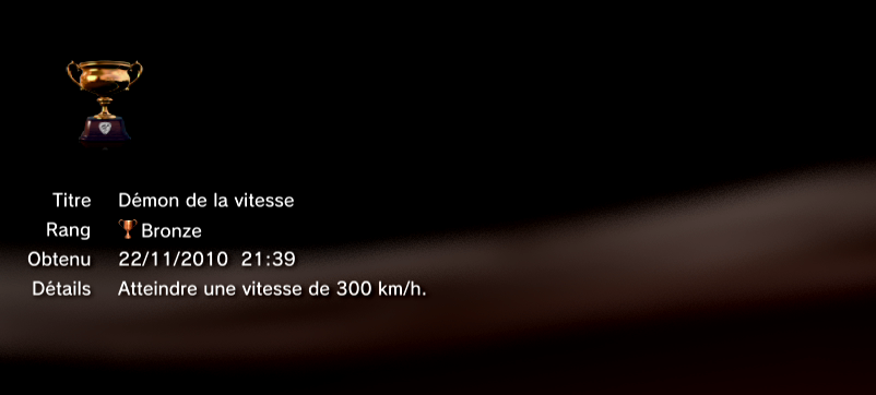 Gran Turismo 5 trophees BRONZE 35