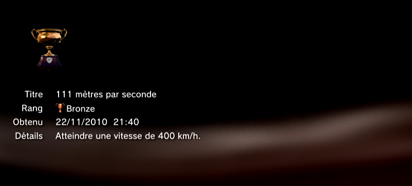 Gran Turismo 5 trophees BRONZE 36
