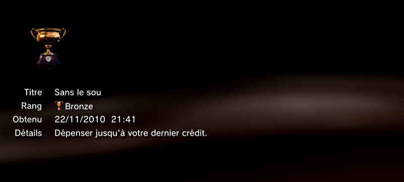 Gran Turismo 5 trophees BRONZE 44