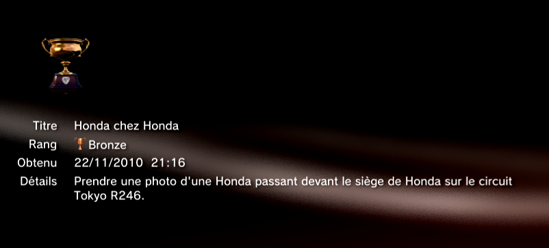 Gran Turismo 5 trophees MASQUES  3