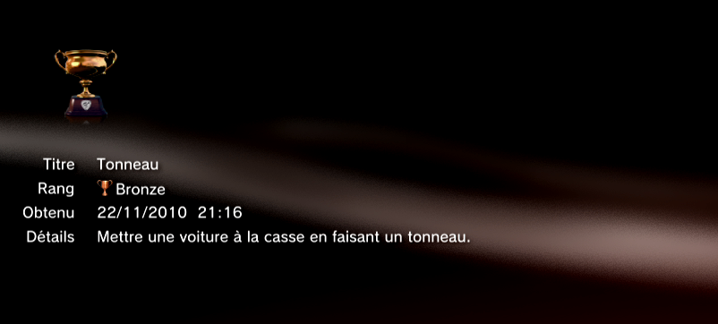 Gran Turismo 5 trophees MASQUES  4