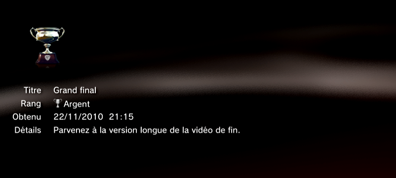 Gran Turismo 5 trophees MASQUES  8