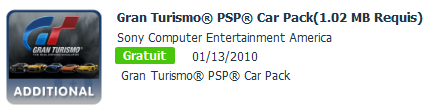 Gran Turismo car pack