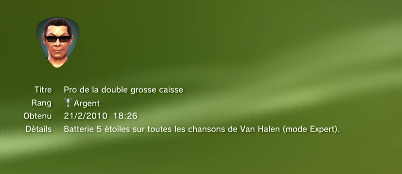 Guitar Hero Van Halen Trophees argent 3