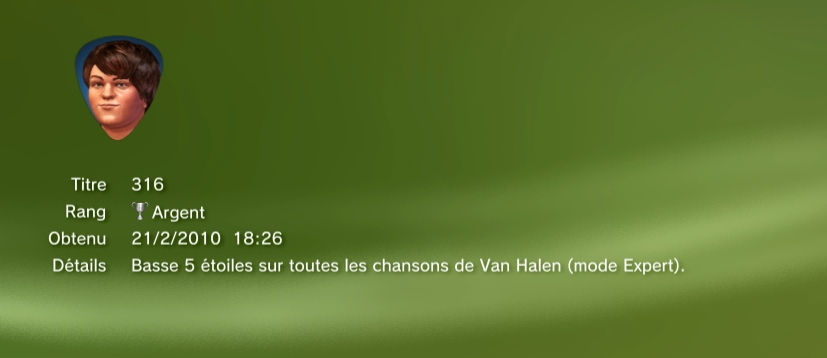 Guitar Hero Van Halen Trophees argent 4