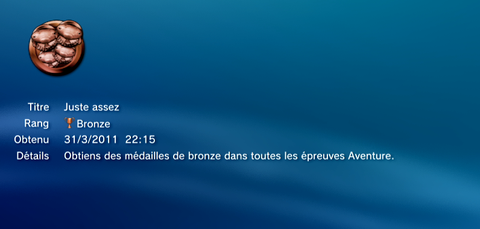 Heros Playstation Move - Trophees - BRONZE - 13