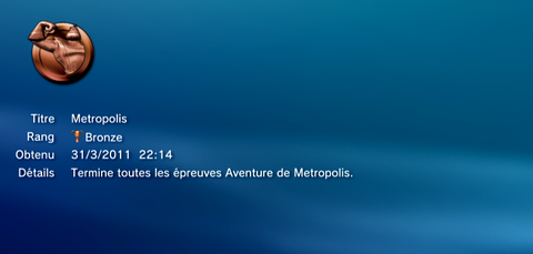 Heros Playstation Move - Trophees - BRONZE - 1