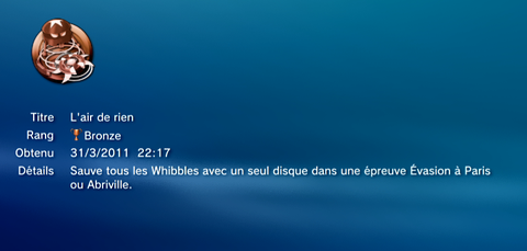Heros Playstation Move - Trophees - BRONZE - 22