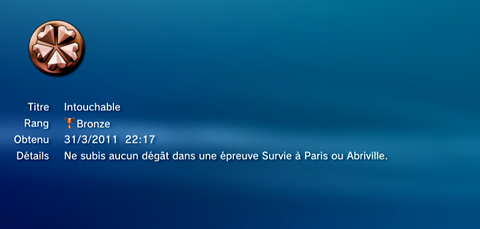 Heros Playstation Move - Trophees - BRONZE - 23