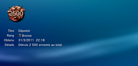 Heros Playstation Move - Trophees - BRONZE - 33