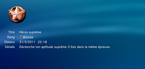 Heros Playstation Move - Trophees - BRONZE - 39