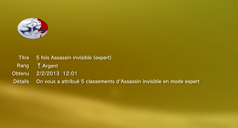 HITMAN SILENT ASSASSIN - TROPHEES - ARGENT - 0010