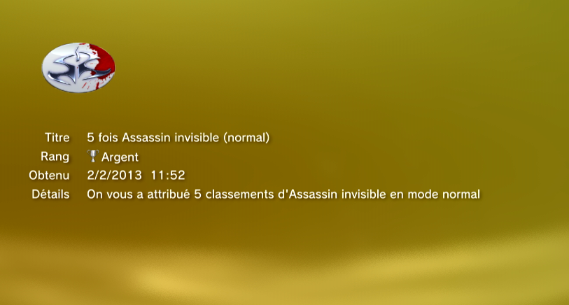 HITMAN SILENT ASSASSIN - TROPHEES - ARGENT - 0011