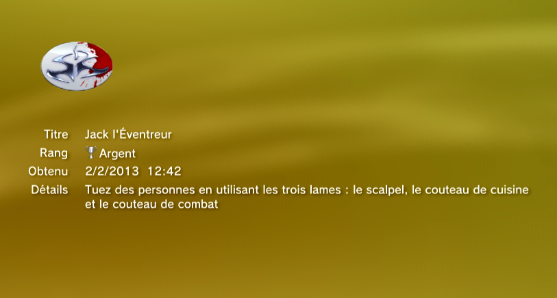 HITMAN SILENT ASSASSIN - TROPHEES - MASQUES - 0002