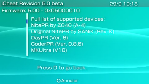 iCheat R5 Beta 009