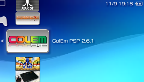 Image XMB ColEm PSP