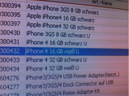 iphone4 blanc