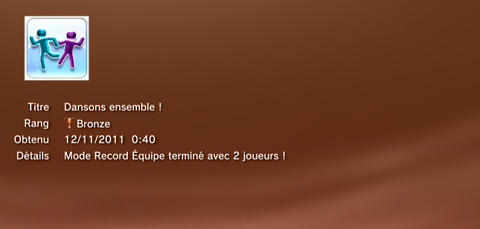 Just for dance kids troph&eacute;es BRONZE 2